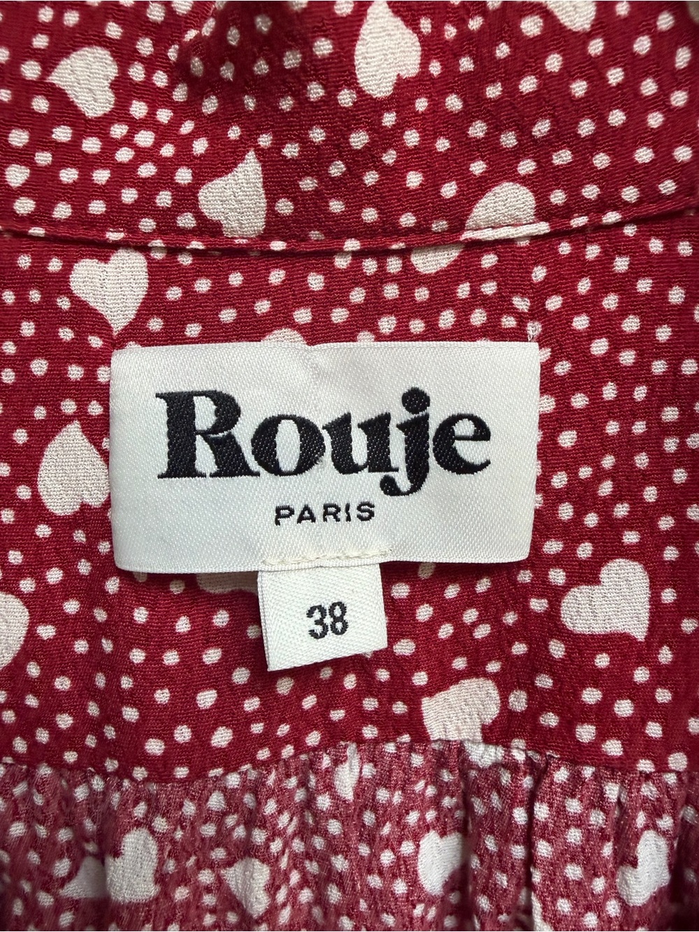 Rouje Dalia Heart Print Blouse Shirt - Picture 3 of 6